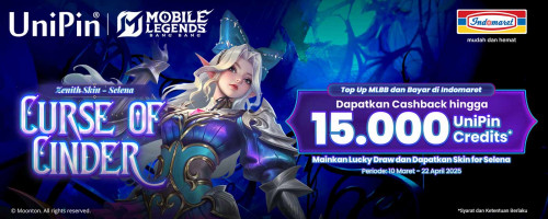 Mainkan Lucky Draw Dapatkan Skin for Selena & Cashback 15Ribu UniPin Credits di Indomaret!